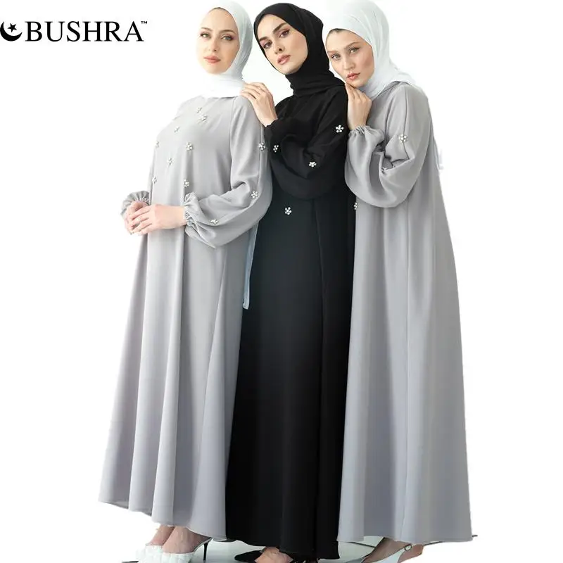 Вшитая вручную Бриллиантовая абайя, Дубай, индейка, модный хиджаб Рамадан, платье, кафтан, мусульманский женский халат, мусульманский кафта...