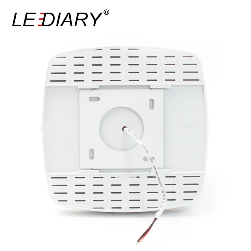 LEDIARY-Lámpara ultrafina de Panel de techo de luz LED, 220V, 15W, 15cm, superbrillante, tornillo de luz de armario, accesorio de iluminación fijo