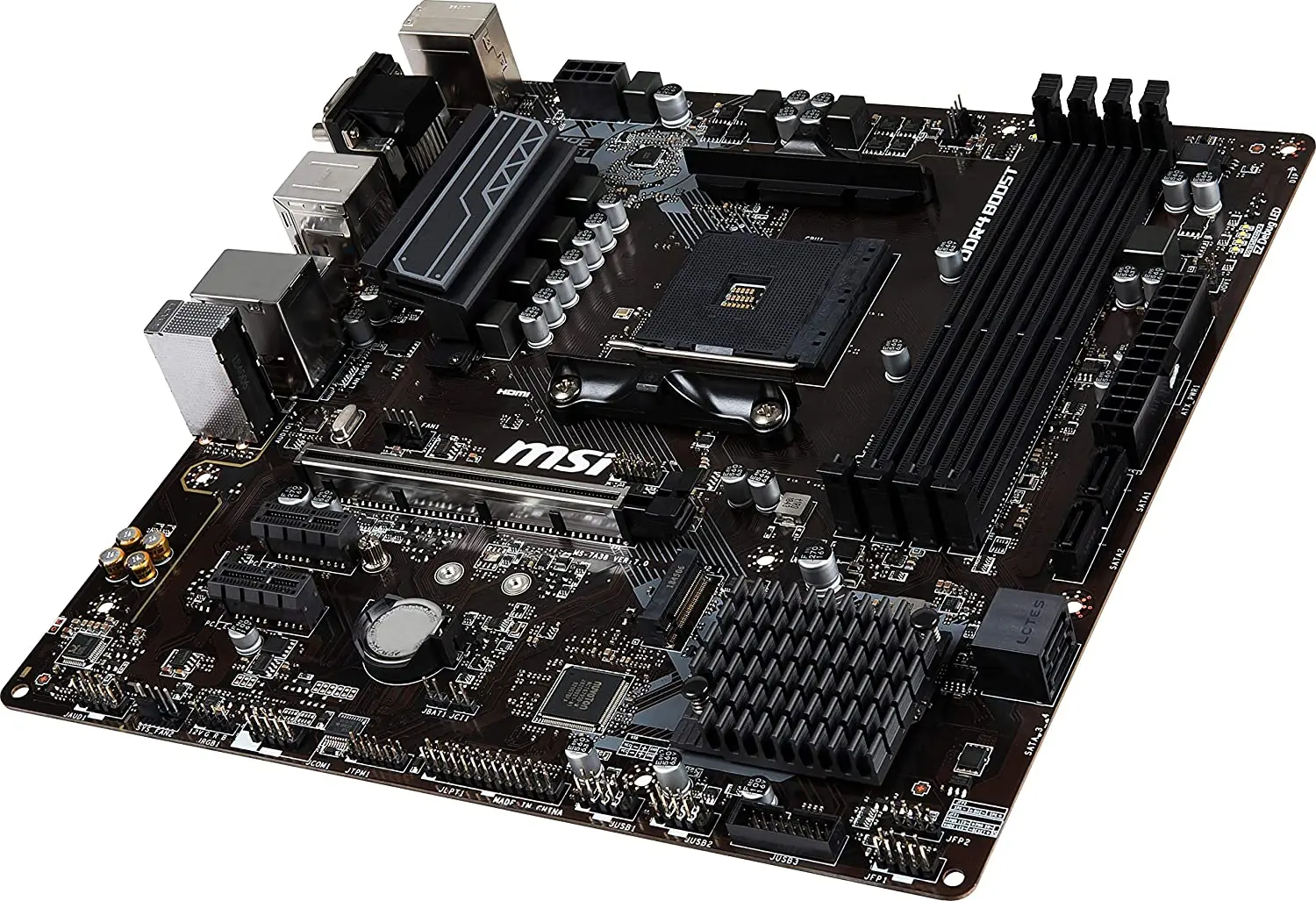 Bestellen MSI B450M PRO-VDH PLUS Motherboard DDR4 64GB AMD B450 Buchse AM4 PCI-E 3,0 M.2 USB 3,1 Micro ATX Verwendet Intel Motherboard