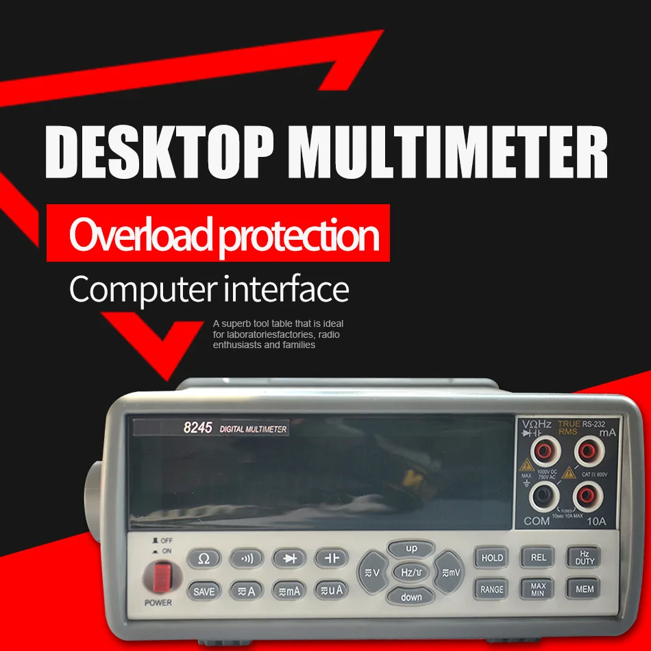 VC8245 4 1/2 Настольный дисплей с высокоточным мультиметром Ture RMS с интерфейсом USB
