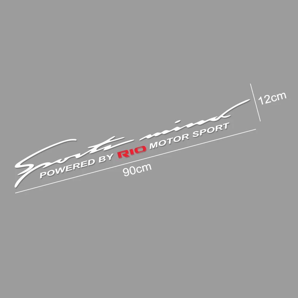 

Car Styling Front Rear Windshield Stickers For Kia Rio 3 4 K2 K3 X-Line Vinyl Motor Sport PVC Auto Decor Decals Car Accessories