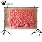 Allenjoy фон для фотосъемки с розовыми воздушными шарами для девочек на день рождения, свадьбу, новорожденный фон для фотосъемки