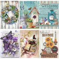 5d diy background wall diamond painting flowers diamond embroidery cross stitch full square round drill manual gift home decor