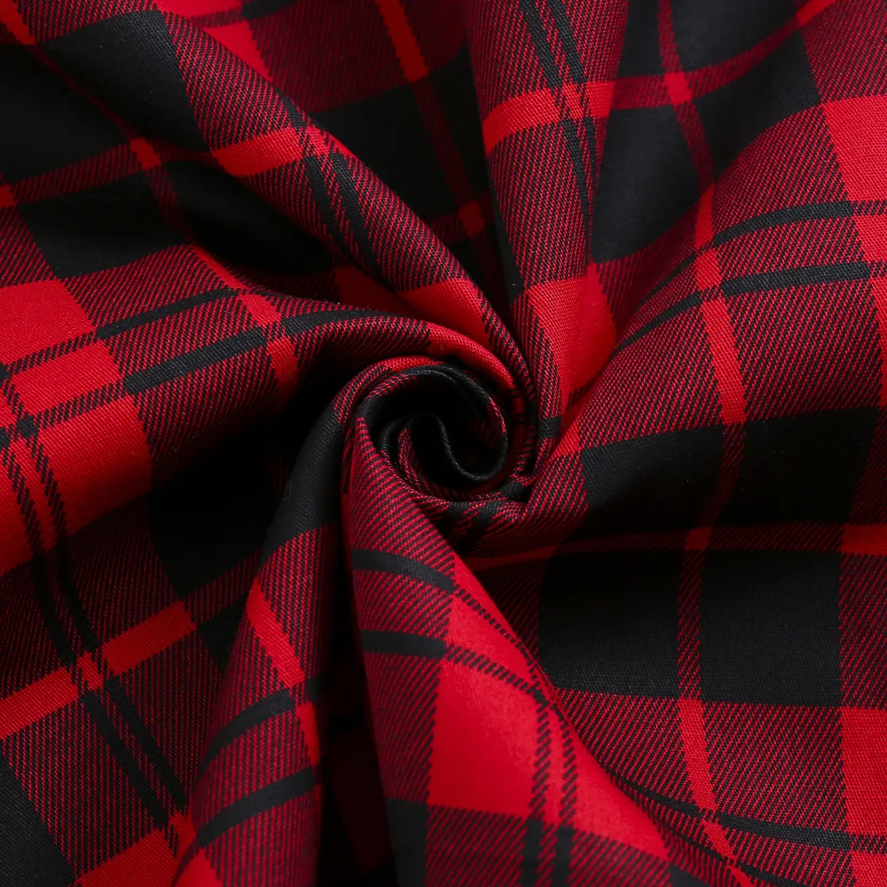 

2021 Summer Women Vintage 50s Inspired Gingham Pinup Couture Peasant Top In Red Fashion Plus Size Tops Rockabilly Retro T-Shirts