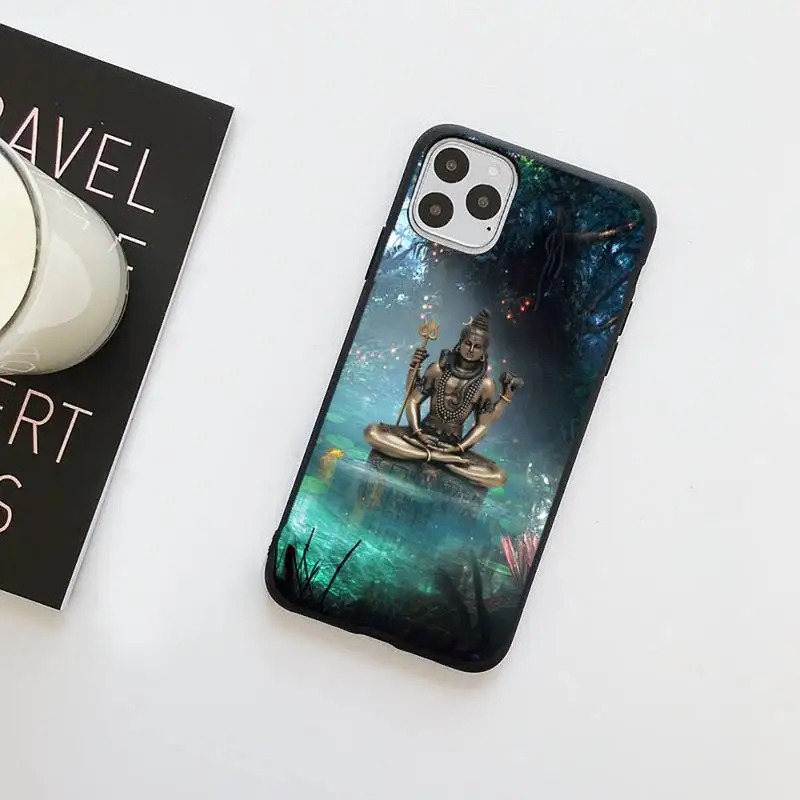 

Lord Shiva Hindu God Buddha India Phone Case for iPhone 7 8 11 12 Pro X XS Max XR Samsung A S 10 20 50 Plus pro funda