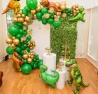 Гигантский динозавр, набор воздушных шаров из алюминиевой фольги, декоративные воздушные шары для вечеринки, реквизит для фотографирования, свадьбы, дня рождения, вечевечерние НКИ, детского дня