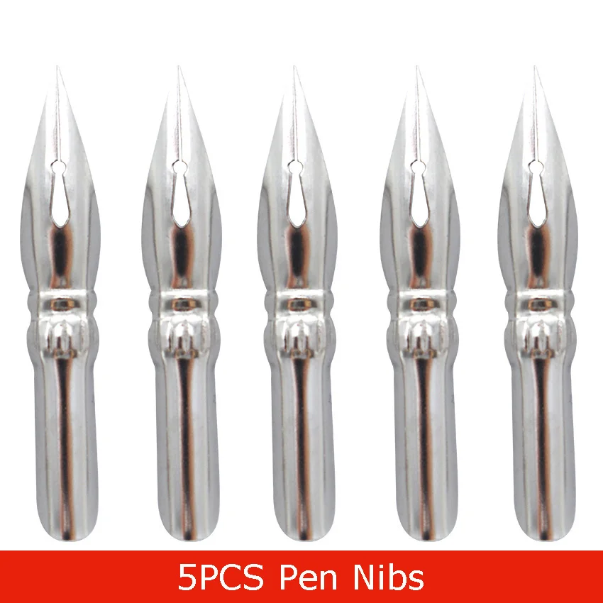 B10 Pen Nib 1/5 шт пера для каллиграфического Письма Мультфильм комиксы рисунок перо для чернильницы деревянный держатель дело школьные принадлежности - Цвет: B10 Pen Nib