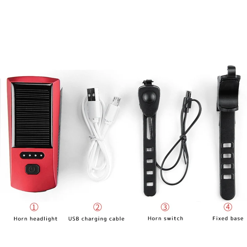 

2000mah Bike Lights USB Rechargeable LED Lights Headlight Bicycle Flashlight Warning Lights