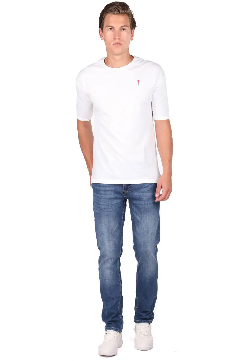 

Blue White Men 'S Blue Jean Pants
