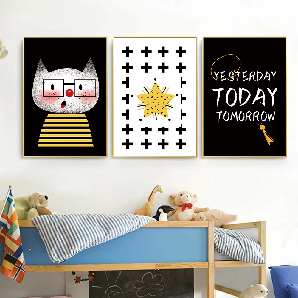 С милым рисунком животных Вчера сегодня завтра Плакаты и художественная печать