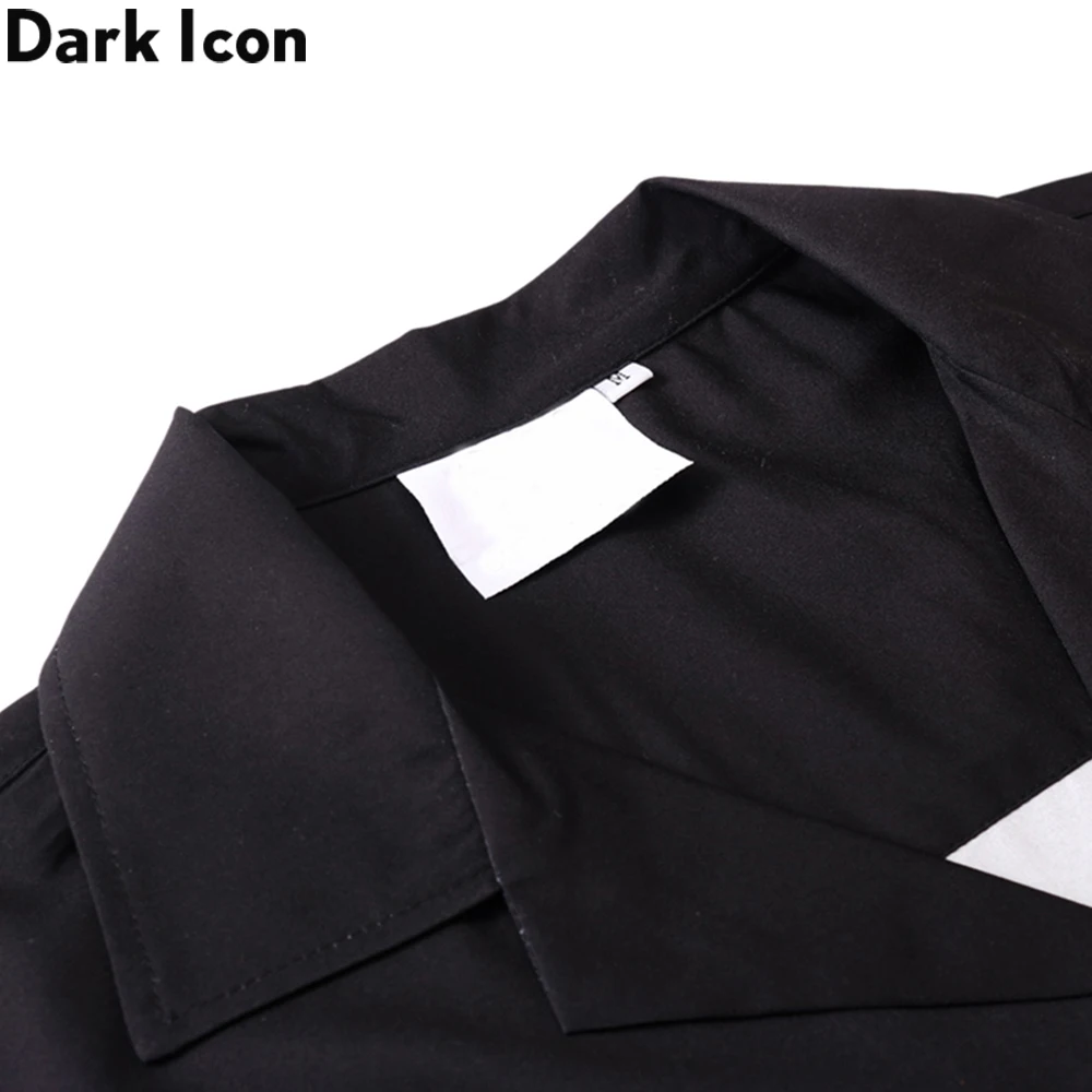 Dark Icon Flame Shirt Men Vintage Street Men's Shirt Summer Hawaiian Shirt Man Clothing