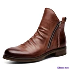 Мужские ботинки высокого качества, зимняя обувь для Martin, кожаная обувь, мужские ботильоны, мужская обувь на молнии, взрослая обувь Botas Hombre