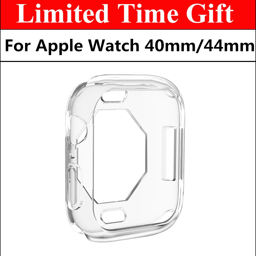 Браслет звеньевой из нержавеющей стали для Apple Watch Band SE 38/42/44/40 мм ремешок с