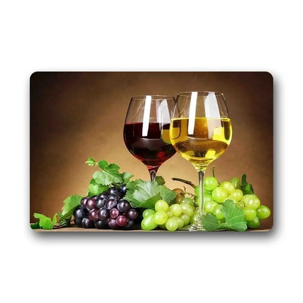 

Memory Home Grape Wine Doormat Indoor Kitchen Bathroom Machine Washable Home Floor Mats Rugs