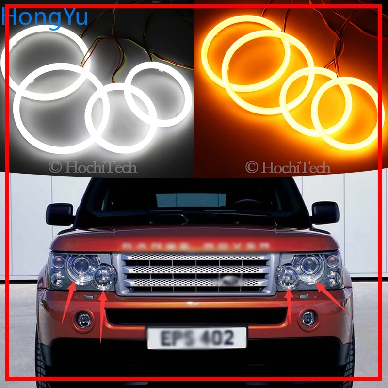 Светодиодный светильник Angel Eye Halo из хлопка кольцевой DRL Белый для Land Rover Range L322 Vogue