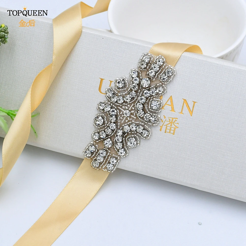 

TOPQUEEN S03 свадебный пояс для платья невесты сексуальные ремни серебряный пояс для платья ювелирные изделия Стразы и жемчужины пояс для подруж...