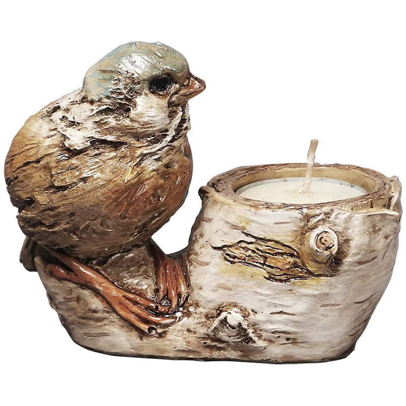 

Лидер продаж 2021, украшение для птиц из полимерной смолы, Европейский круглый цветочный горшок, подсвечник, домашняя пепельница, настольное ...