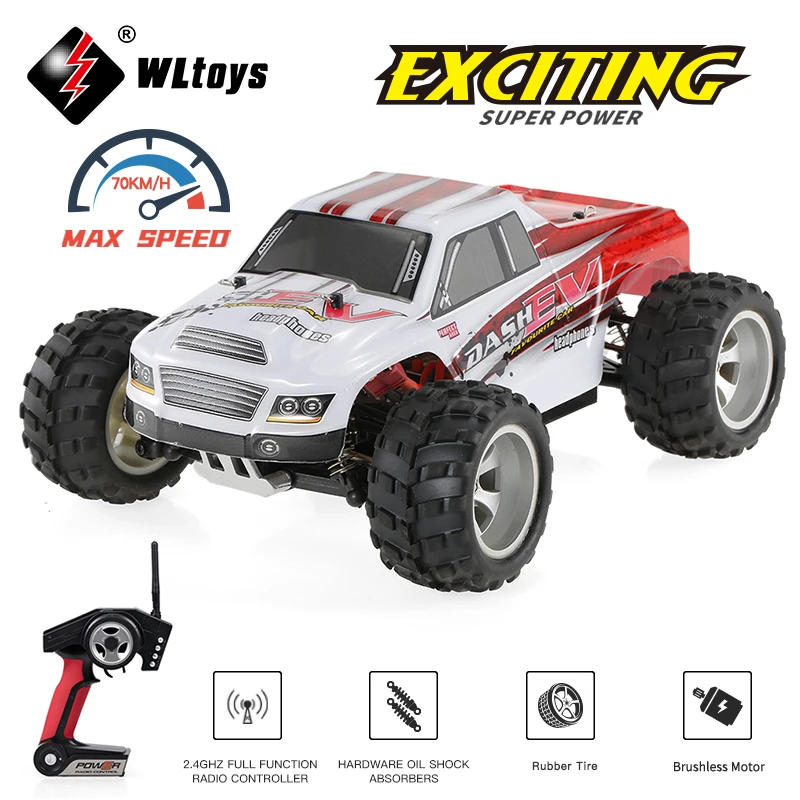 WLtoys A979-B 2 4G 1/18 RC автомобиль 4WD 70 км/ч высокоскоростной Электрический