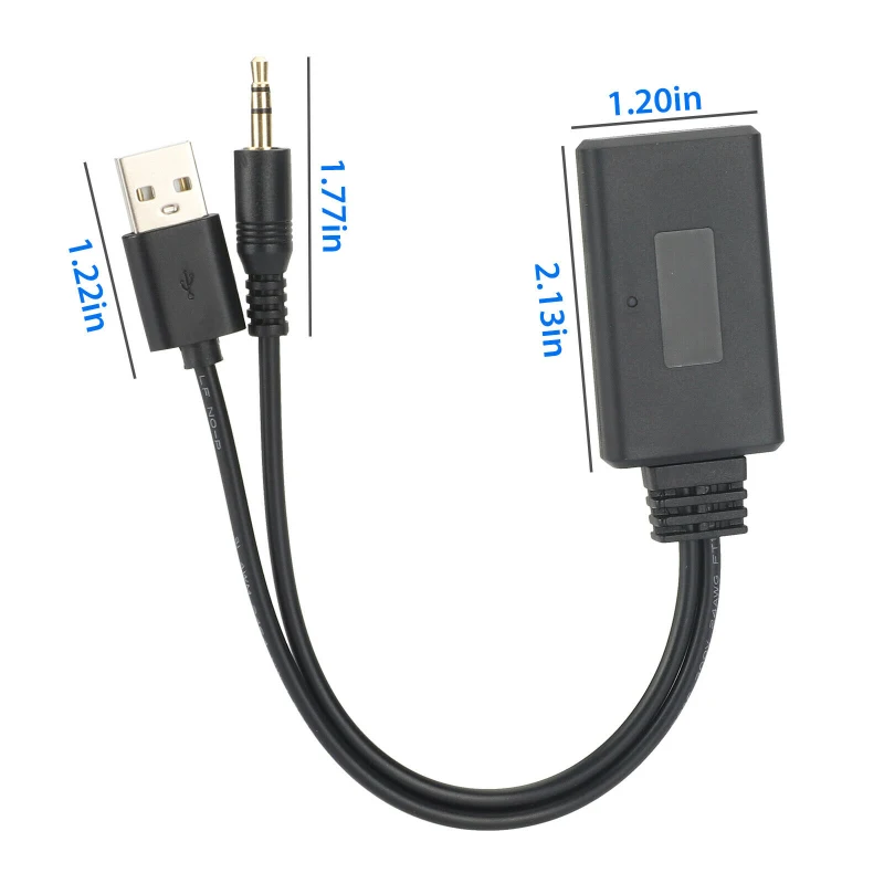 

Car AUX Wireless Audio Receiver CD Player Stereo 3.5mm AUX Audio Output USB Wireless Bluetooth Music 5.0 Adapter Receiver