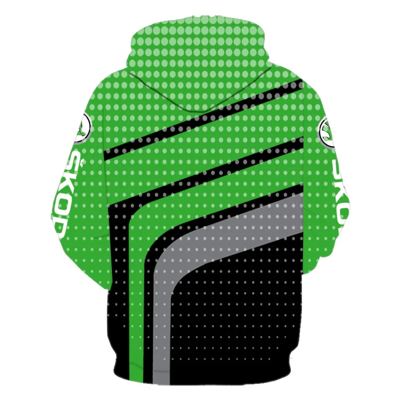 

2021 New Men's Spring and Autumn Skoda 3D Digital Print Hoodie Casual Fashion Harajuku Best-selling Hoodie Worldwide