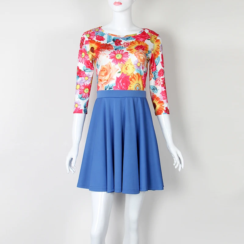 Новые милые Kawaii A Line платье в богемном стиле с цветочным принтом летние пляжные