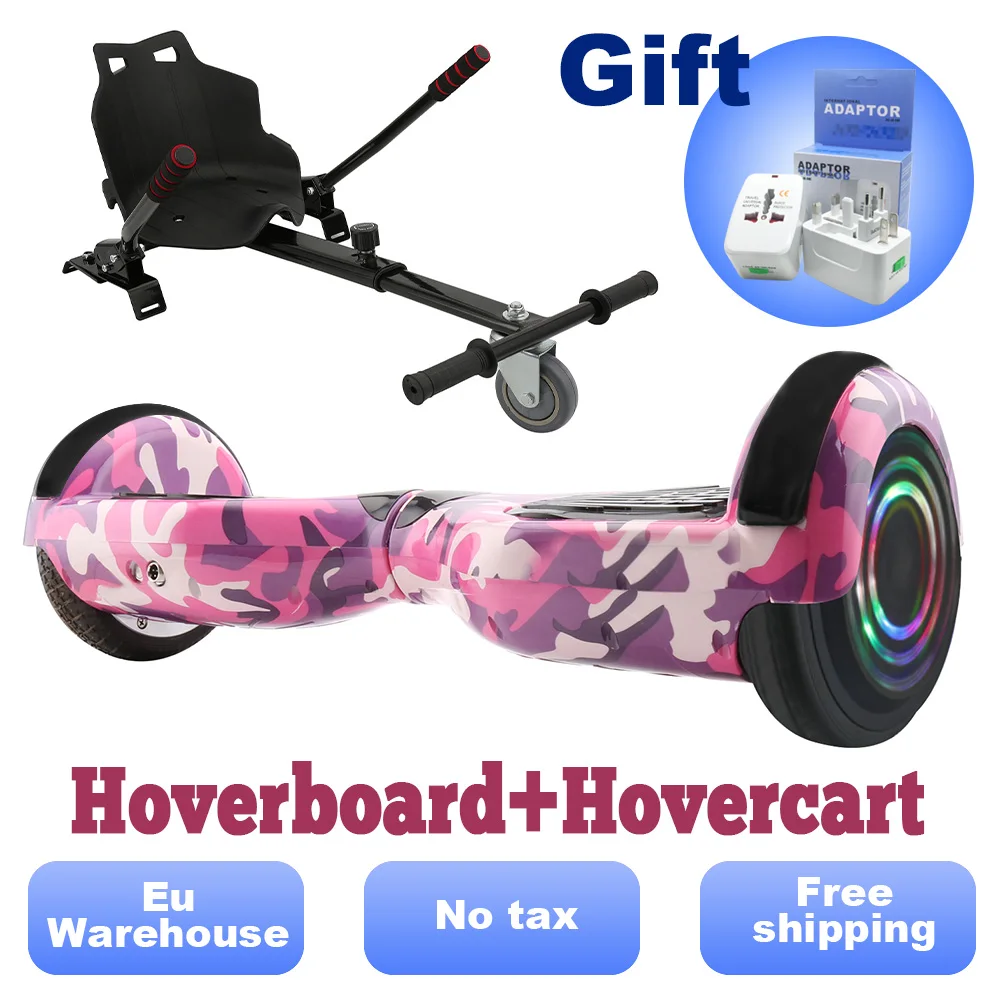 Электрический скейтборд Ховерборд 6 5 дюйма умный самобалансирующийся руль 2 х