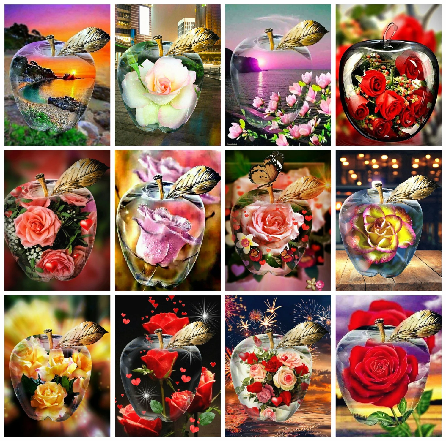 Evershine Алмазная вышивка цветы картина стразы полная площадь мозаика распродажа