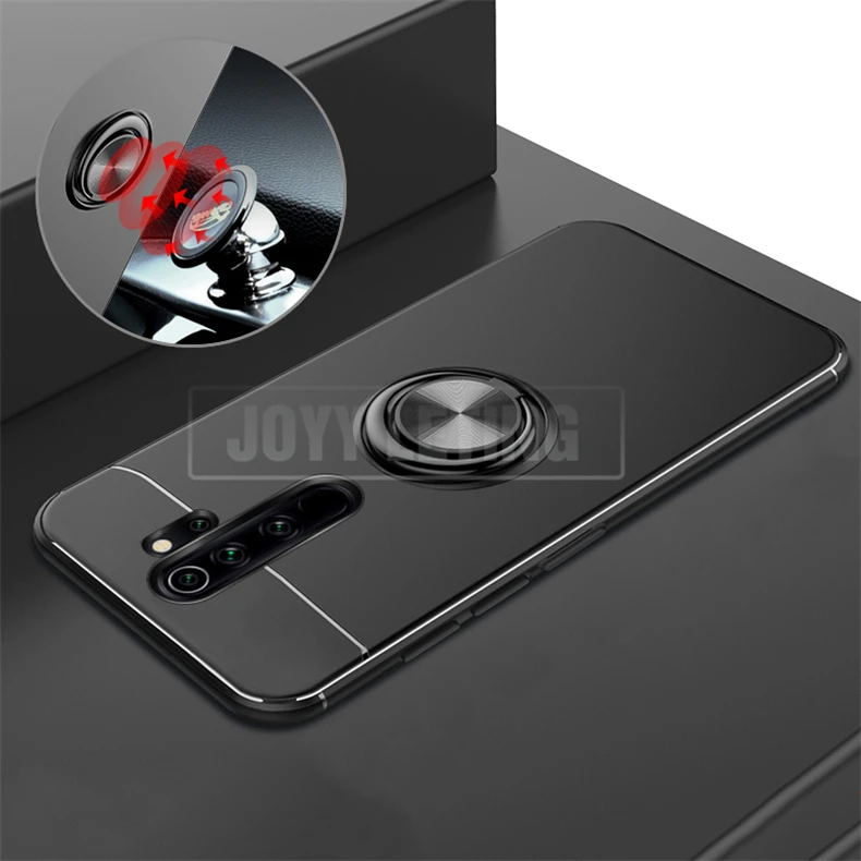 Кольцевой кронштейн, чехол для телефона для Xiaomi Redmi Note 8 Pro, чехол, Мягкий Силиконовый противоударный чехол на заднюю панель для Redmi Note 7 8 Pro, кольцевой чехол