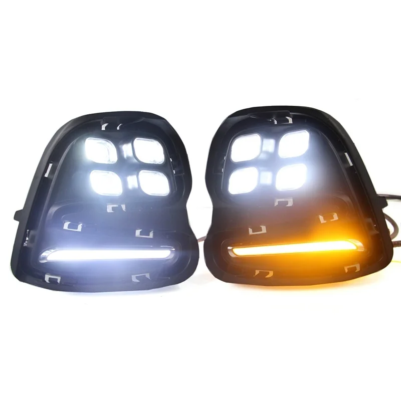 

for chevrolet corworth front bumper fog lamp, 3-color LED driving lamp, with real optical fiber, 2