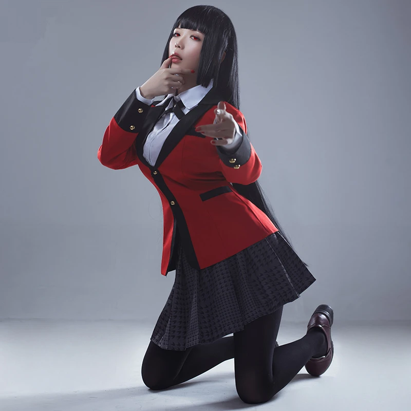 Костюм для косплея аниме Kakegurui Yumeko Jabami японская школьная форма Хэллоуин