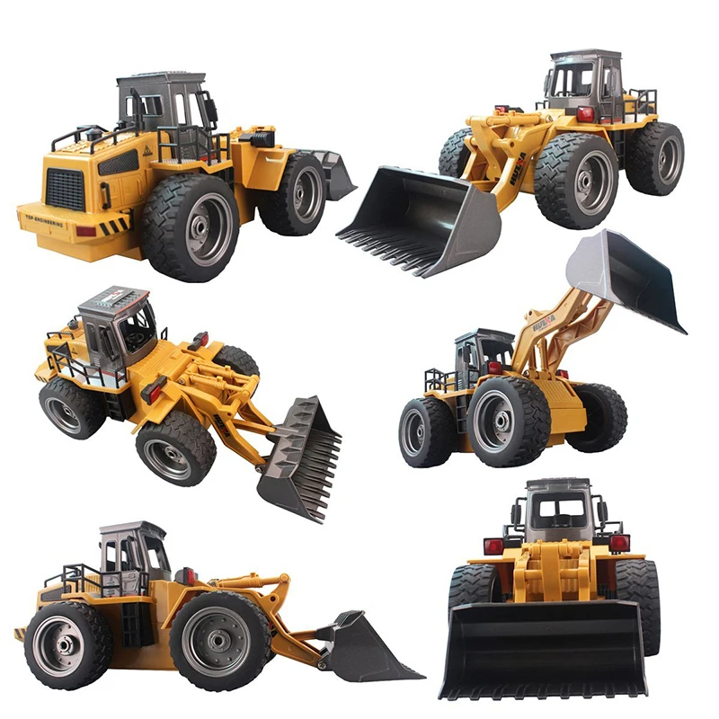 Радиоуправляемый грузовик 1/14 колесный лопата погрузчик 6 каналов 4WD