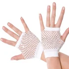 1 пара, женские короткие сетчатые перчатки без пальцев