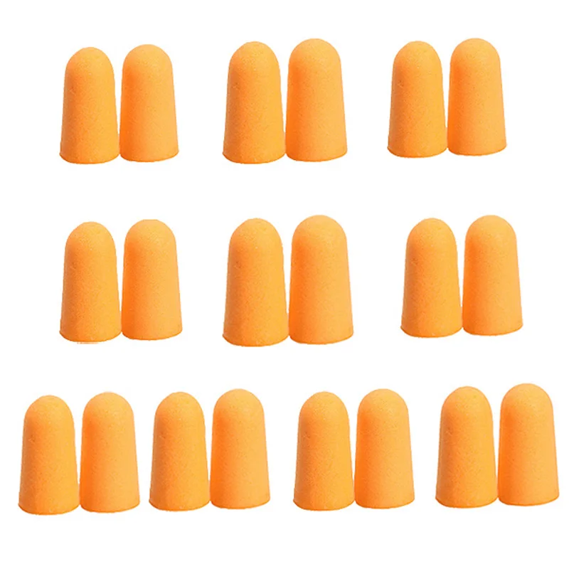 

10 Pairs Ultra Soft Foam Earplugs Tapered Comfortable Ear Plugs for Travel Sleeping Snoring Noise Reducing Sound беруши для сна