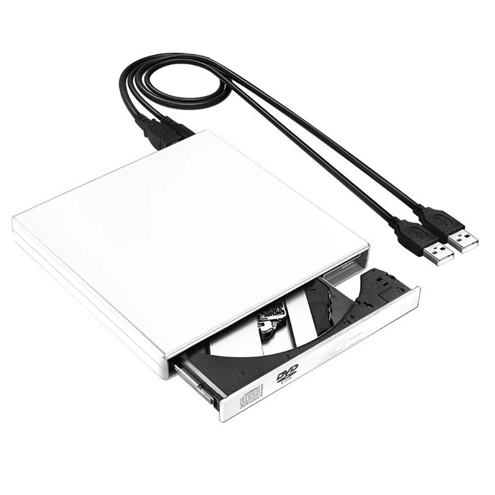 USB 2,0 компактный Пишущий привод/горелка/реписатель/CD rom Внешний DVD привод для ПК ноутбука