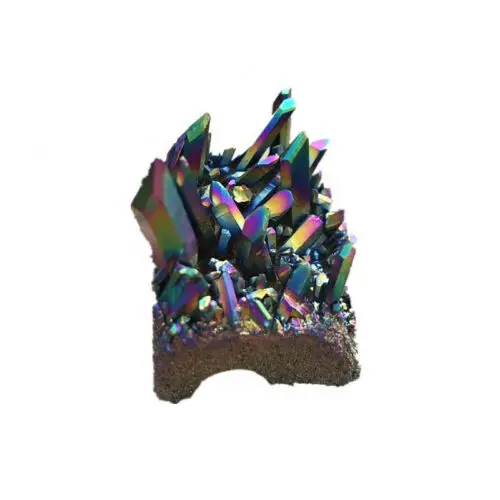 50-70g AAA Natural Aura Rainbow Titanium Quartz Crystal Cluster VUG Healing Stone |