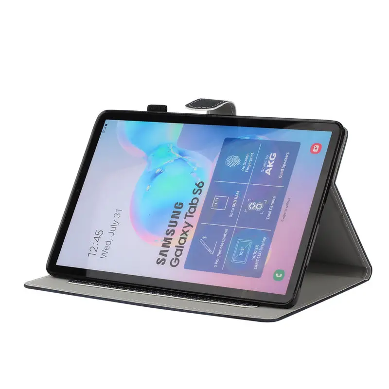 Чехол для Samsung Galaxy Tab S6 10,5 SM-T860 SM-T865 T860 10," чехол Funda чехол для планшета подставка оболочка Капа+ пленка+ ручка
