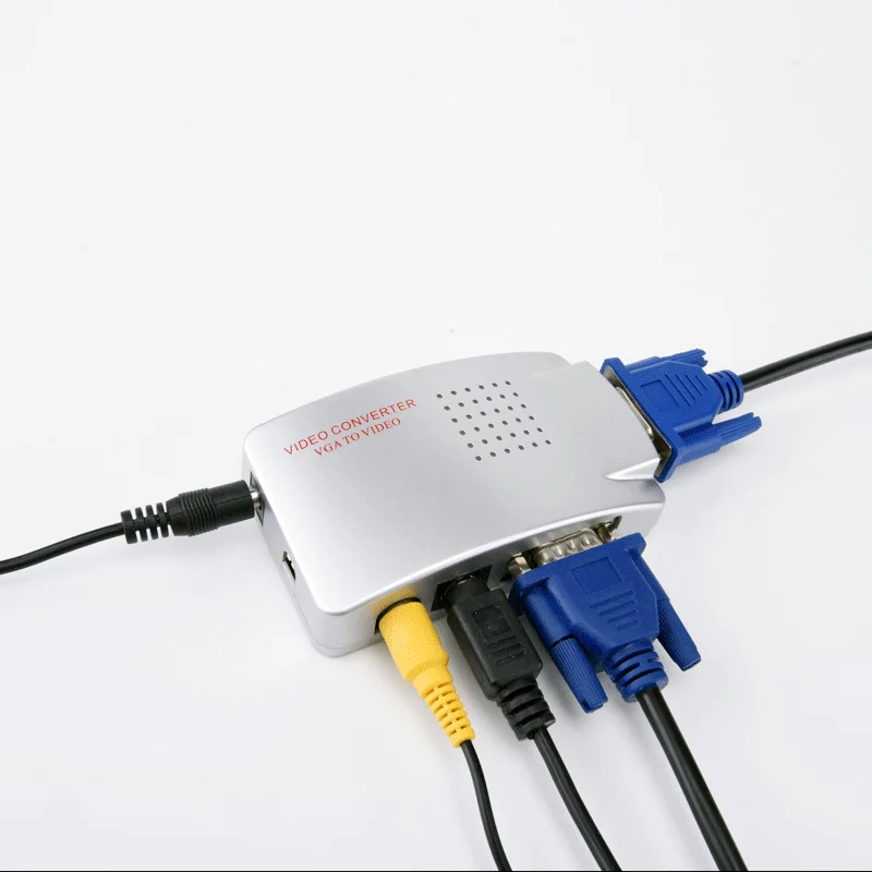 

Hot Selling VGA to AV RCA S-Video Converter Adapter Box DAC ( digital analogue converter )