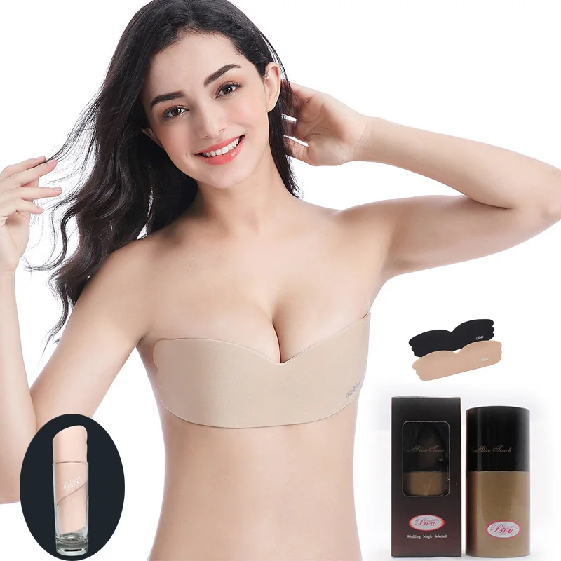 

Sexy Bra Lingerie Femme Breast Lift Tape Silicon Bra Push Up Invisible Bras For Women Self Adhesive Nipple Covers Bralettes Pads