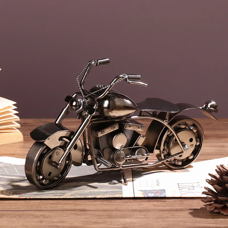 Модель мотоцикла VILEAD в стиле ретро железная фигурка двигателя винтажное
