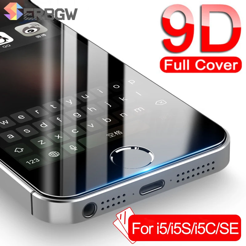Защитное стекло для iPhone 5S 5 5C SE закаленное в ассортименте.|Защитные стёкла и