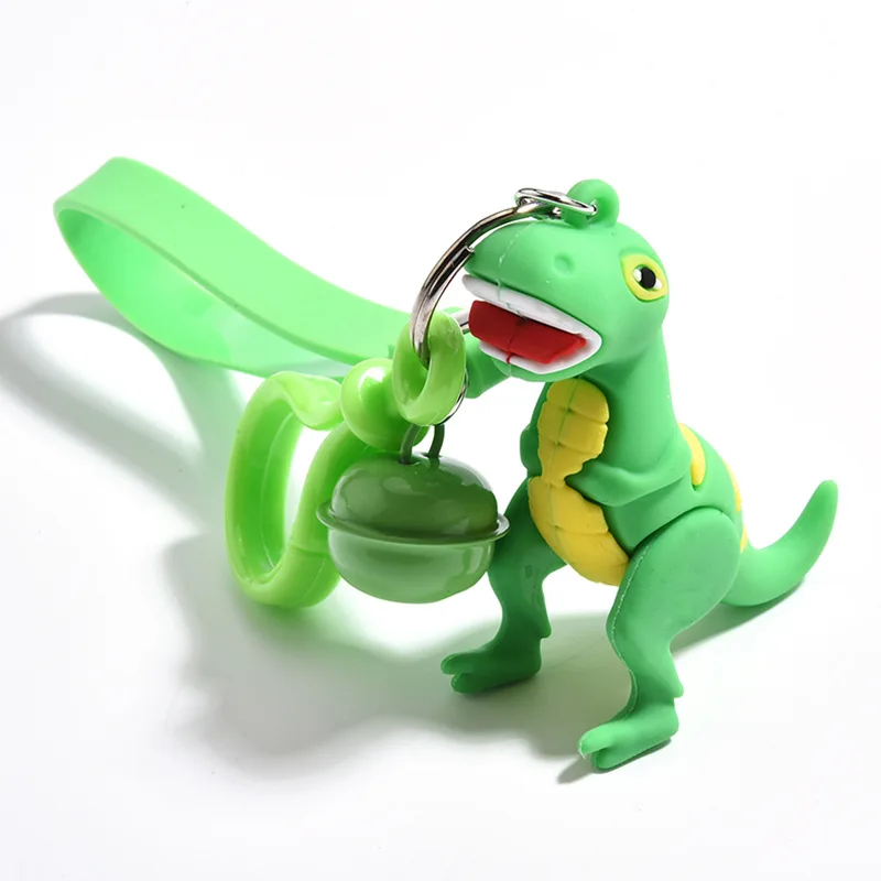 2020 креативный брелок с динозавром мультяшное Животное ПВХ силиконовые