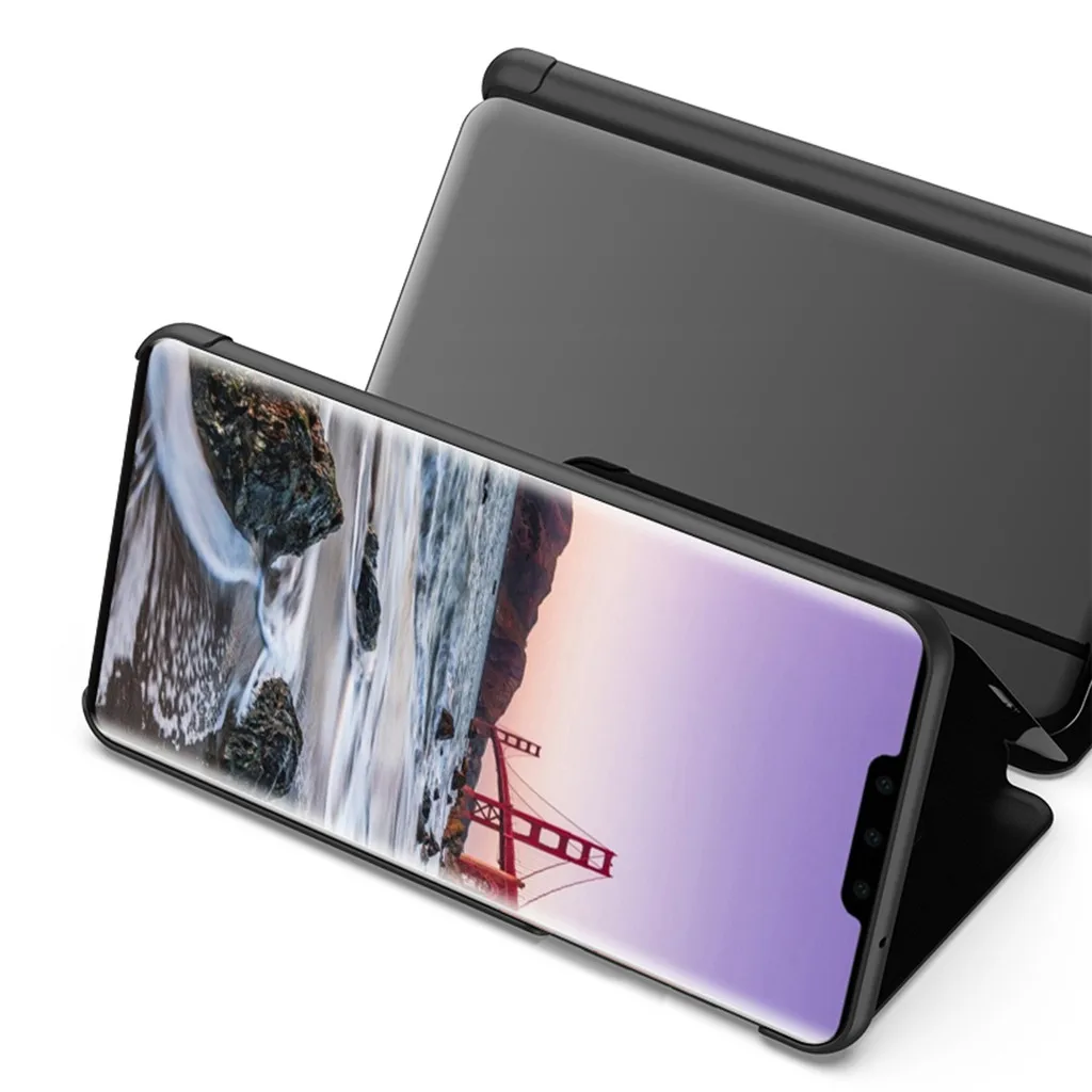 Зеркальный чехол для телефона HUAWEI MATE 30 pro зеркальное покрытие режим сна