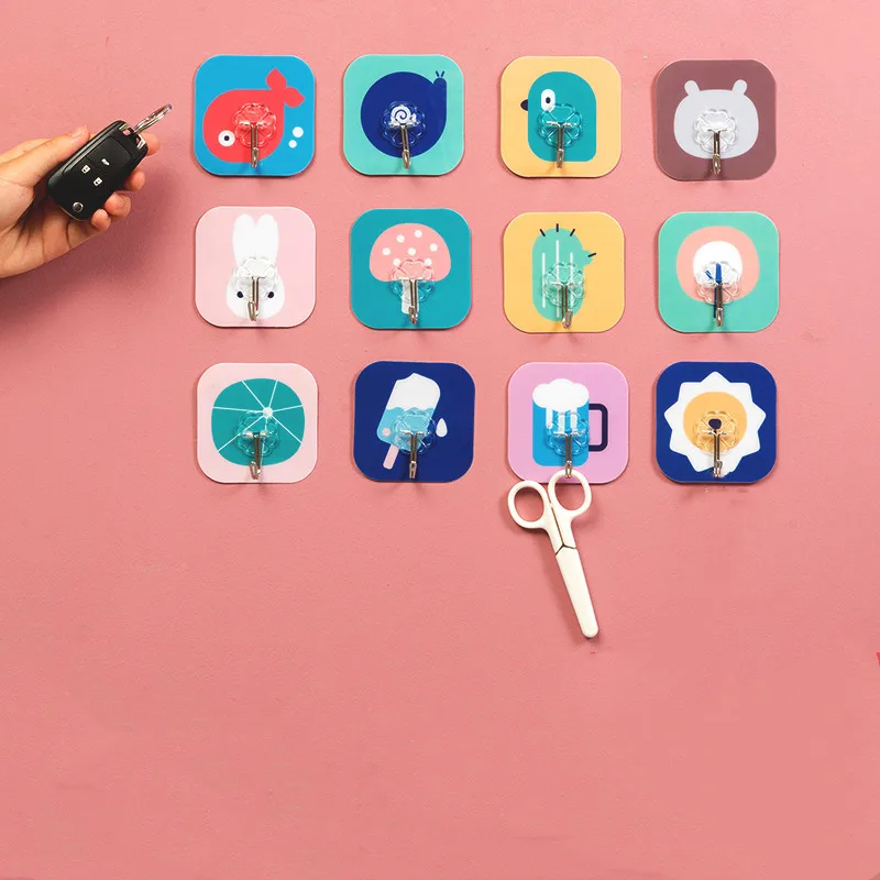 5 шт. настенные крючки на присоске 7 5x7 см|Крючки и направляющие| |