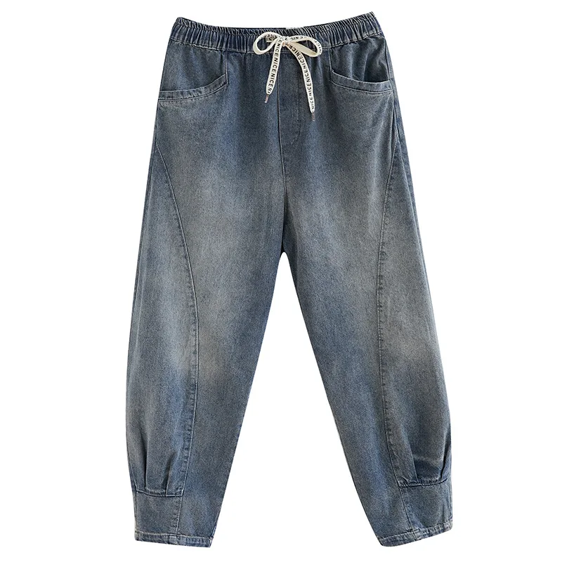 

Women New Casual Fashion Jeans Denim Harem Pants High Waist Loose Boyfriend Jeans For Women Spring Autumn jean femme