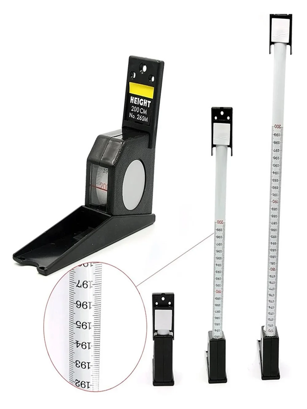 Новая одежда для маленькой девочки 2 м Stadiometer черный настенный измеритель высоты