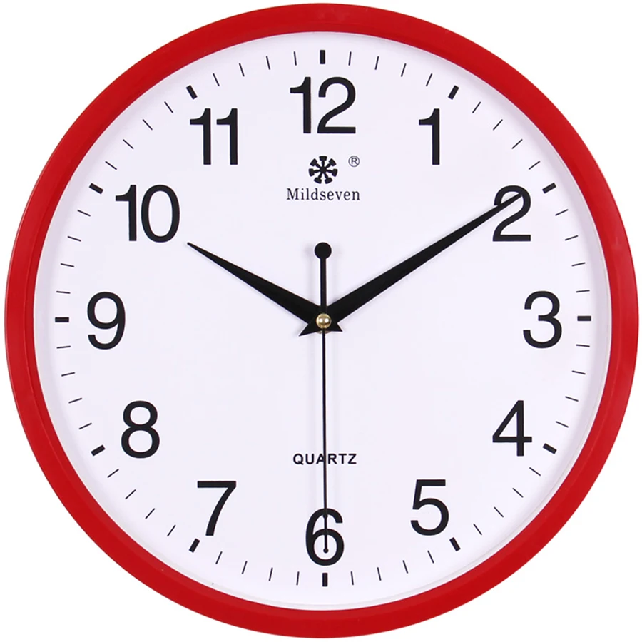 Пластиковые Цифровые бесшумные настенные часы креативный дизайн кварцевые