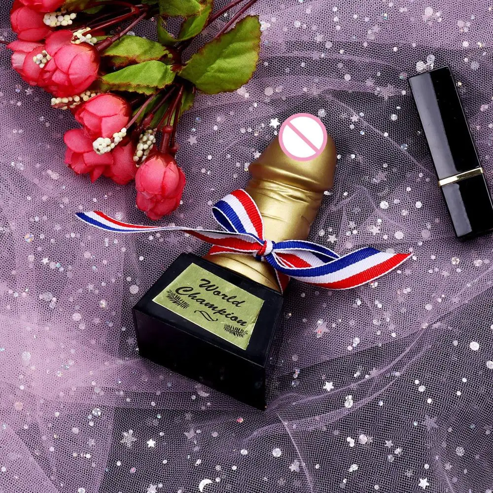 Аксессуары для мальчишника креативный трофей пениса новинка золотой куриный