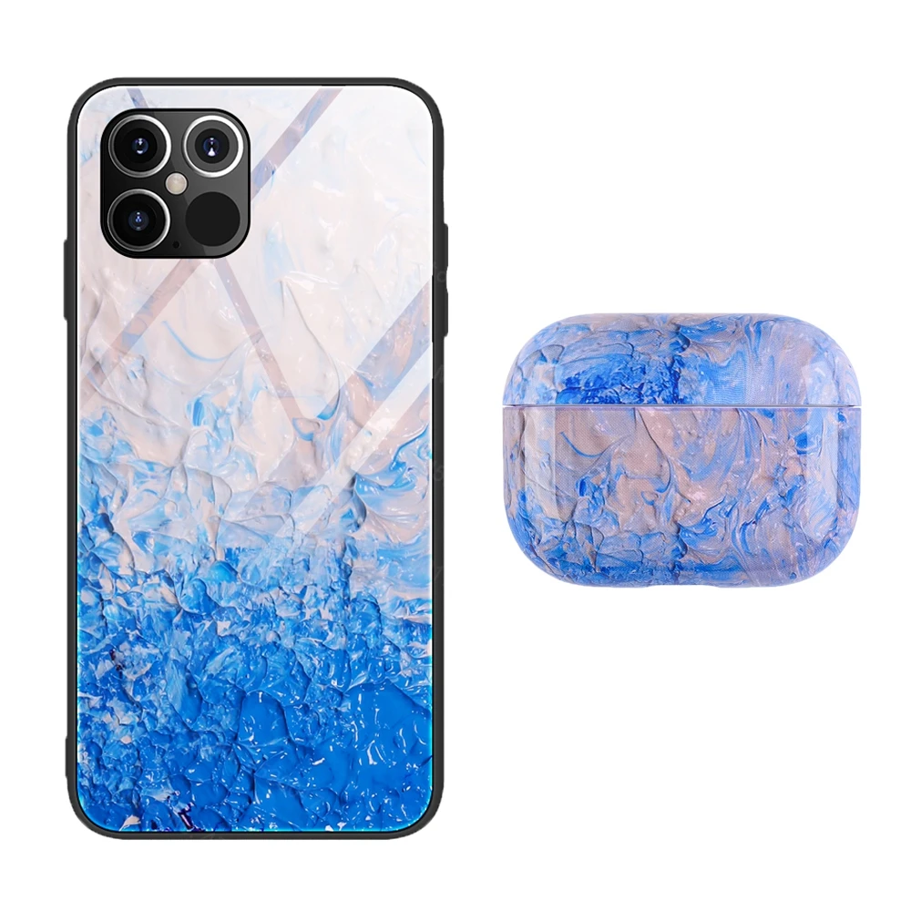 Чехол с мраморным градиентом для iphone 11 12 Pro Max Mini XR XS SE 2020 6 6S 7 8 Plus чехол наушников