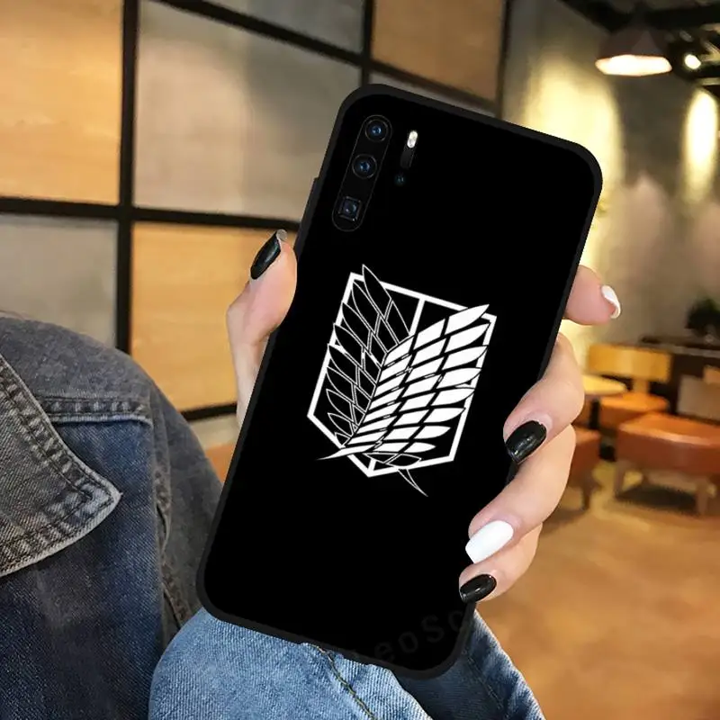 

attack on Titan anime design logo Phone Case For Huawei NOVA 2 2i 2s 3i 4 4e 5 plus P10 lite 20 P20 pro honor10