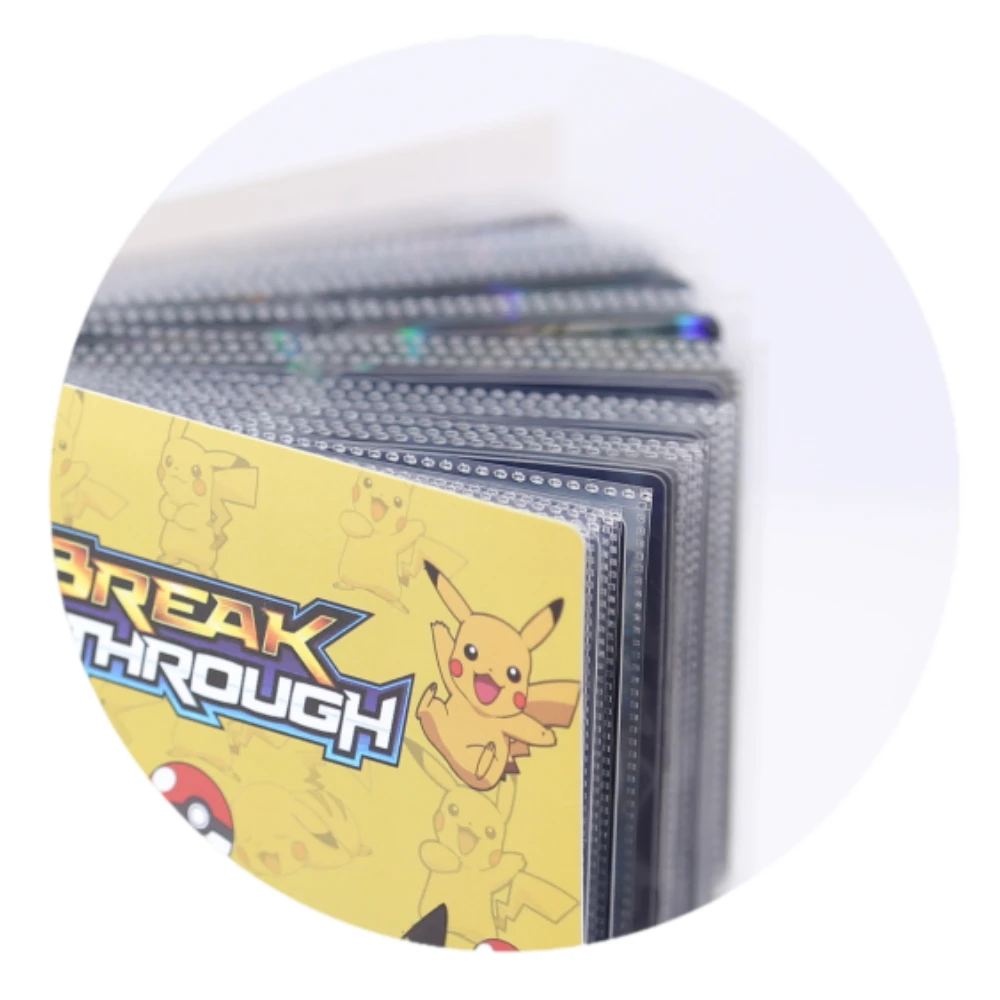 anime cartoon 240pcs pokemon album book 4 grid poke collection card map card booklet list kids boy toys giftgame card booklet free global shipping